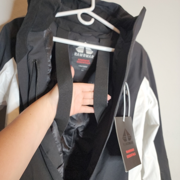 NWOT RAWRWAR One Piece snowsuit black white womens size small (no belt) - Picture 9 of 16